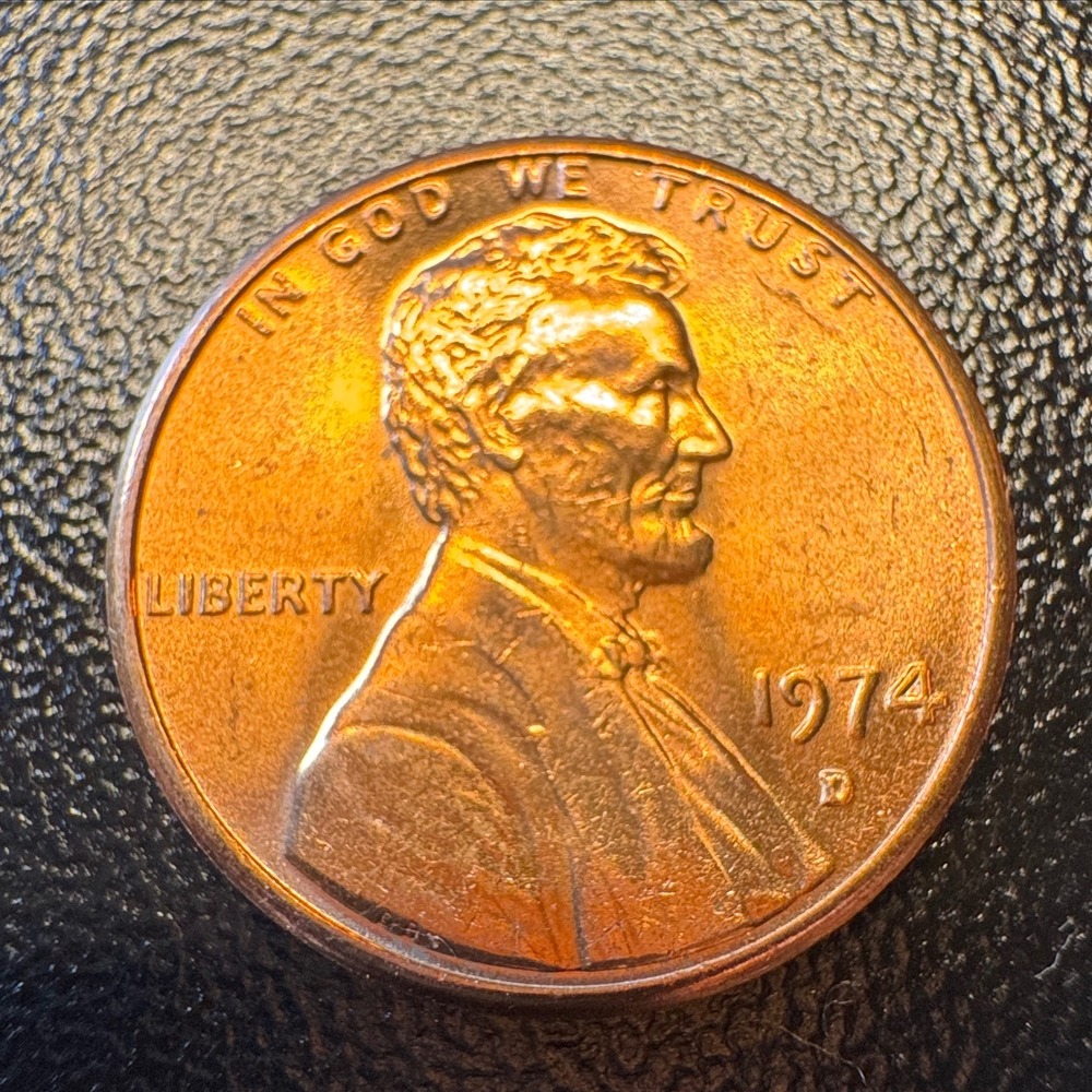 1974 D Lincoln Memorial Cent Penny BU Uncirculated Copper Coin